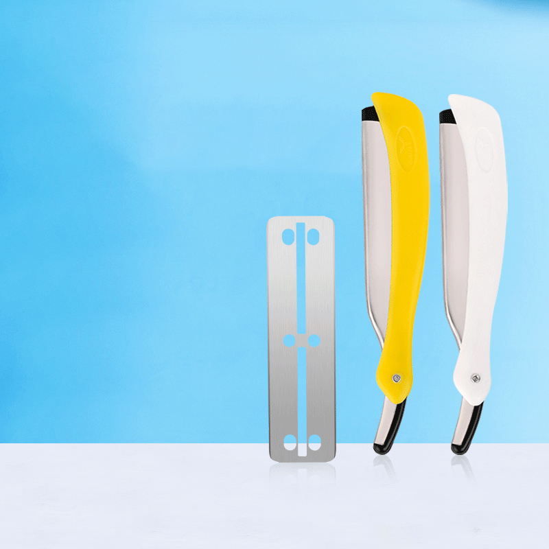 Портативная складная бритва для стрижки бороды, 77 лезвий, опасная бритва