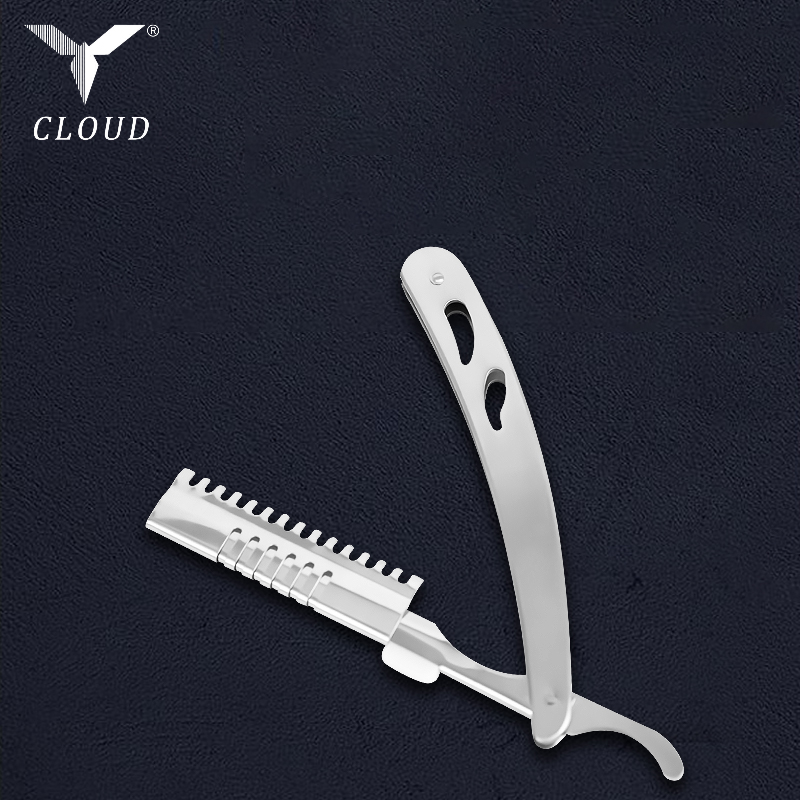 Прочная гофрированная ручка для бритвы из нержавеющей стали