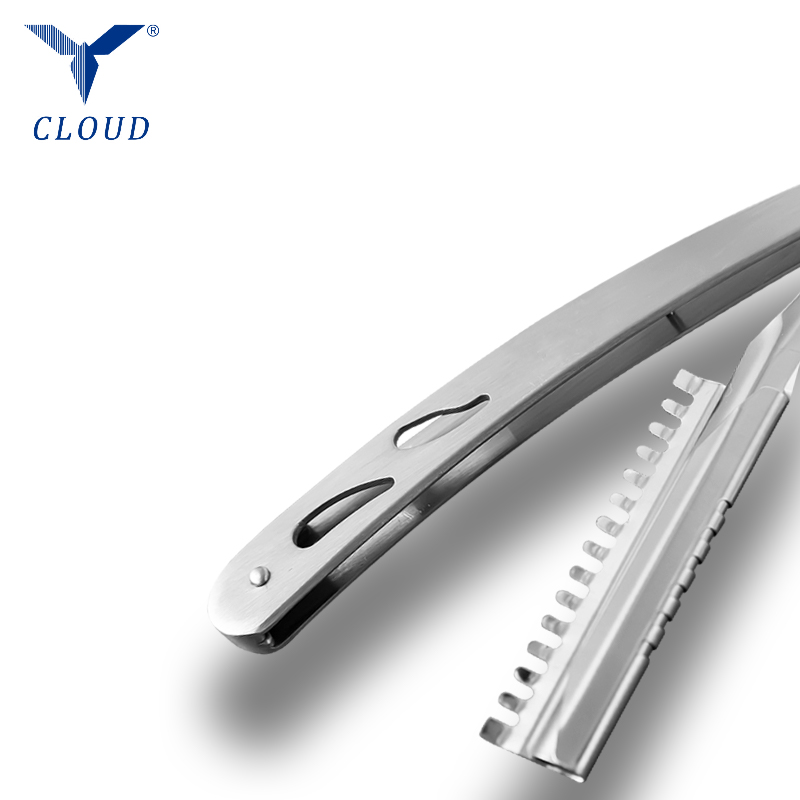 Прочная гофрированная ручка для бритвы из нержавеющей стали