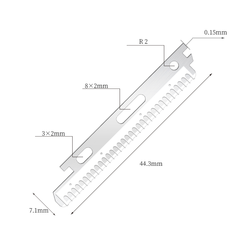 Лезвия для бровей и лица из нержавеющей стали с нанопокрытием