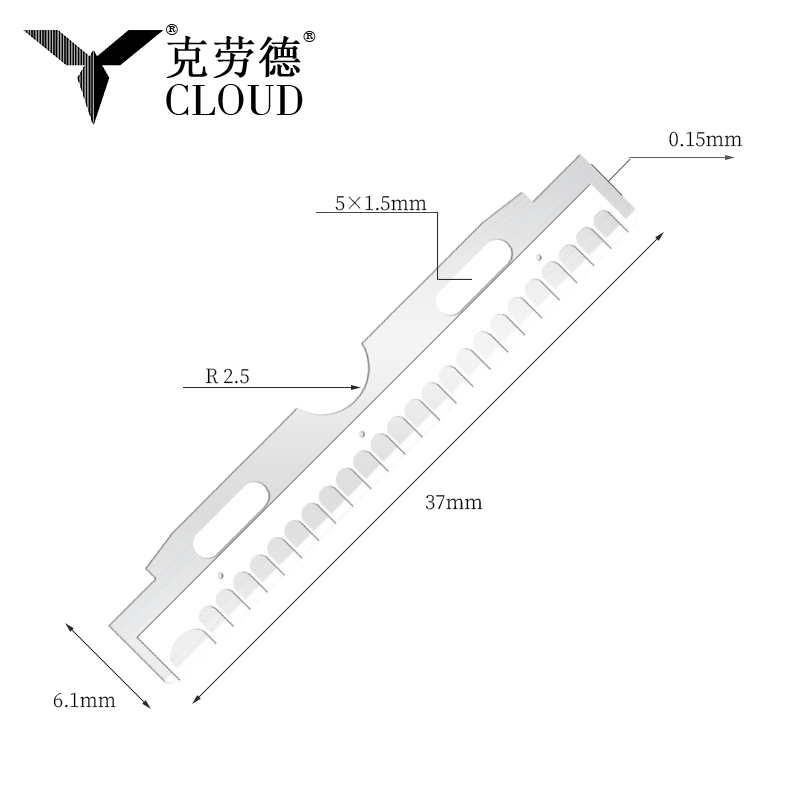 Лезвия для бровей и лица из нержавеющей стали с нанопокрытием