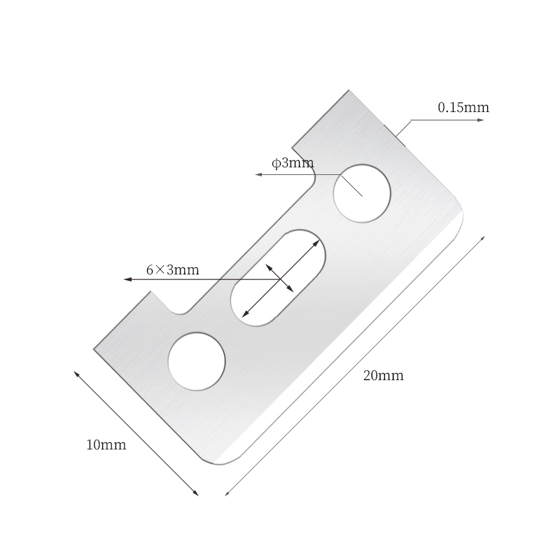 Односторонние лезвия для бровей из нержавеющей стали с режущей кромкой