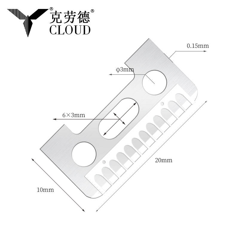 Односторонние лезвия для бровей из нержавеющей стали с режущей кромкой