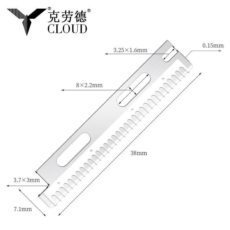 Многоразовые многоразовые лезвия для бровей из нержавеющей стали