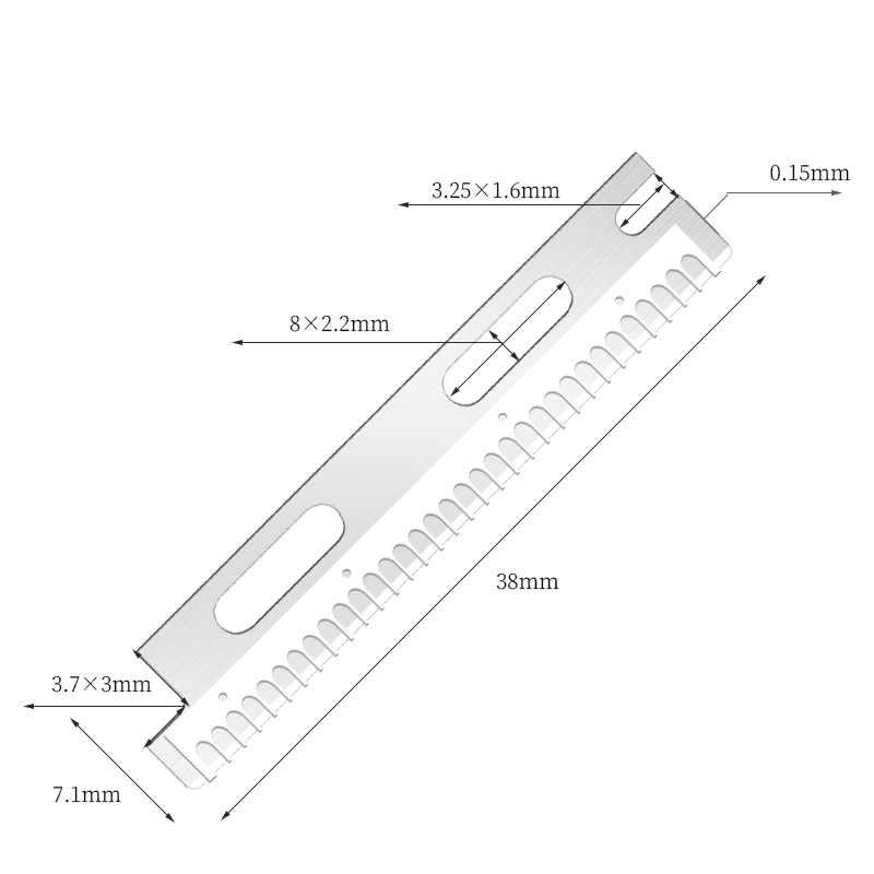 Многоразовые многоразовые лезвия для бровей из нержавеющей стали