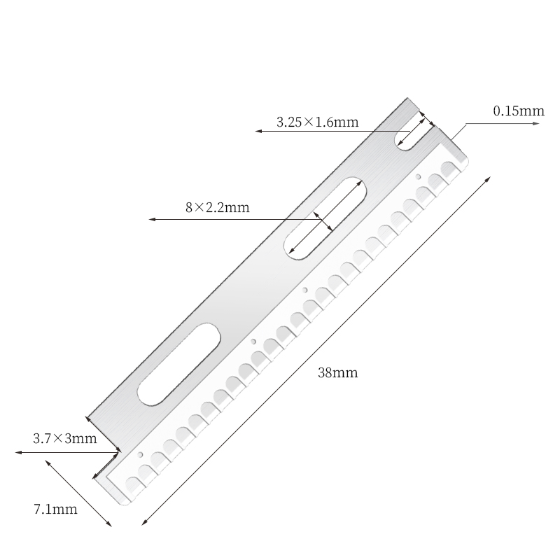 Многоразовые многоразовые лезвия для бровей из нержавеющей стали