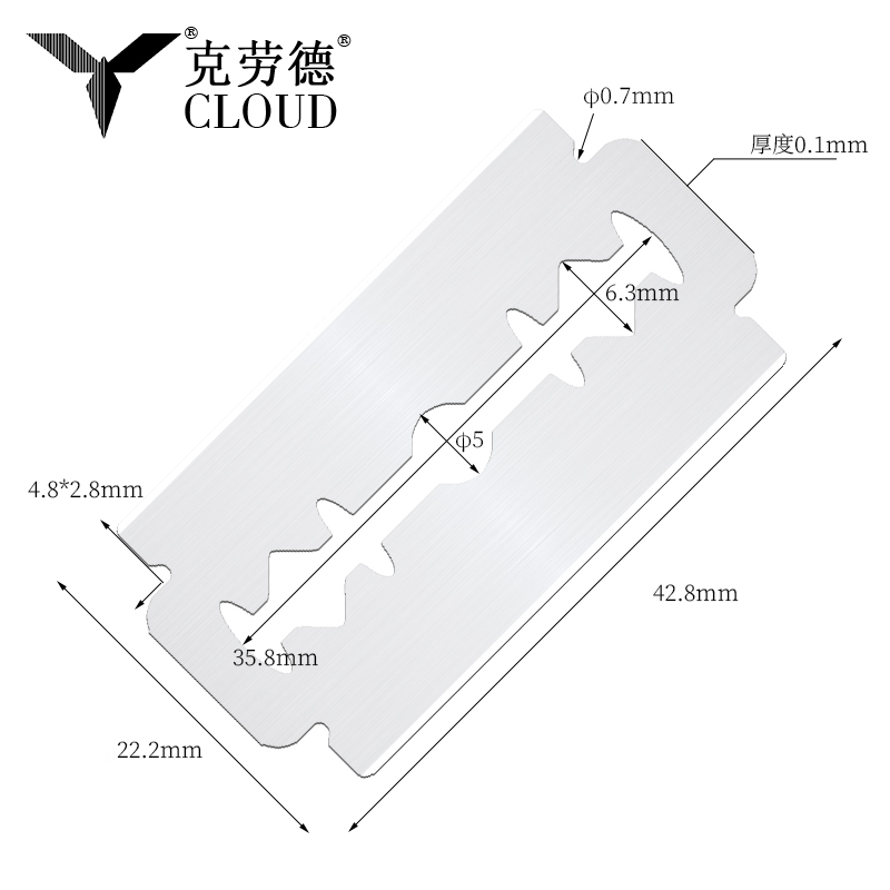 Бритвенные лезвия с двойной кромкой Super Steel 74 Blades